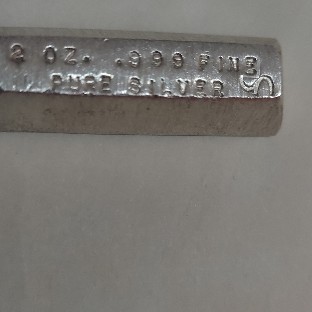 2 oz .999 silver bar